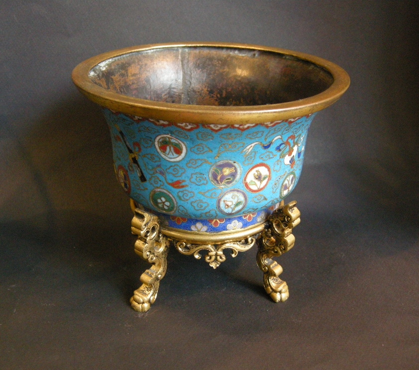 Bowl in a Cloisonné enamel - Jiaqing period